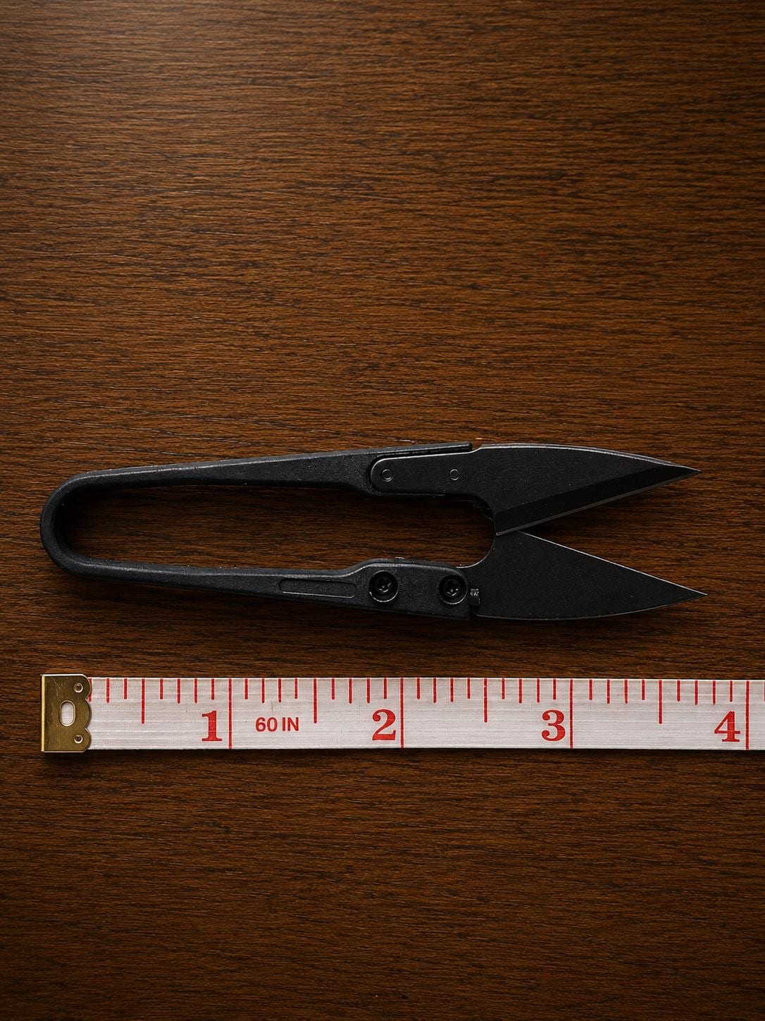 Matte Black U-Shape Embroidery Scissors | Precision Thread Trimming Tool