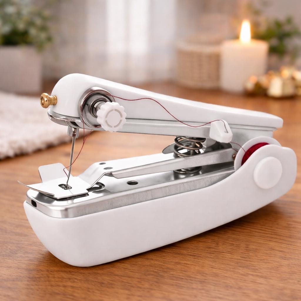 Mini Handheld Sewing Machine | Portable Repair Tool For Quick Fixes & Beginners