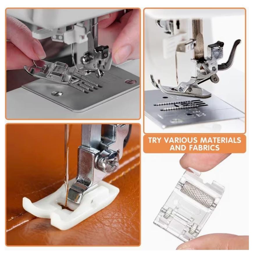 16Pc Low Shank Snap-On Presser Foot Set | Sewing Machine Feet For Brother, Singer & More