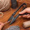 Matte Black U-Shape Embroidery Scissors | Precision Thread Trimming Tool