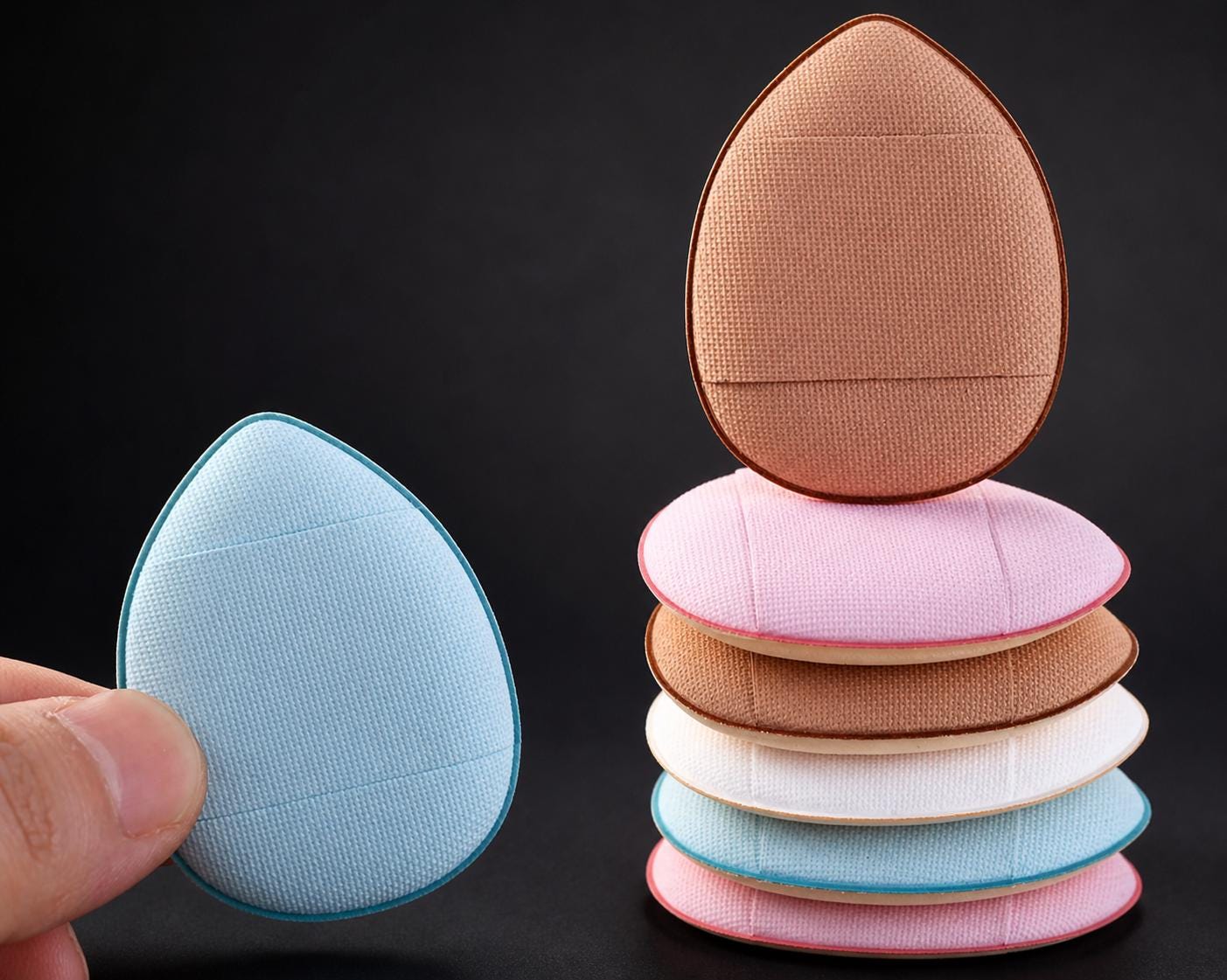 Mini Finger Makeup Sponges (Set Of 4) | Precision Blending & Makeup Touch-Ups