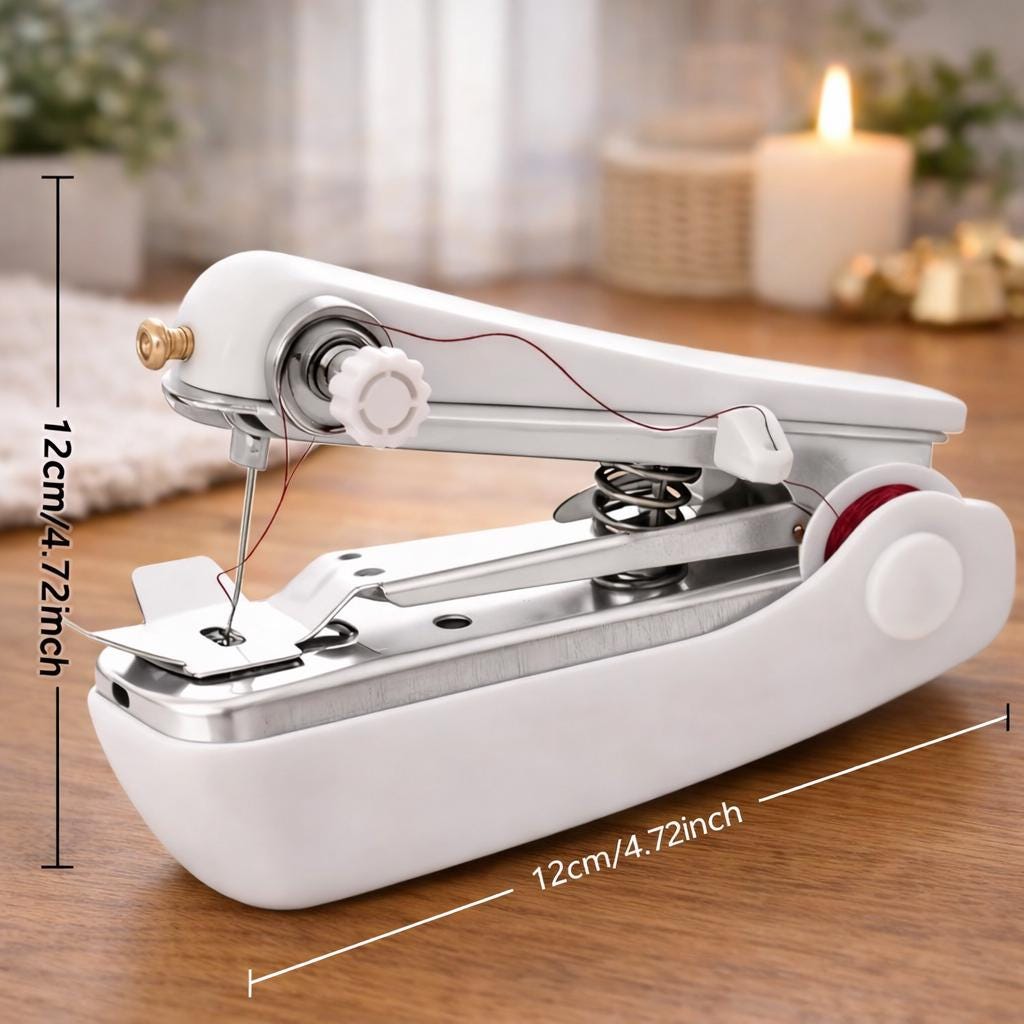 Mini Handheld Sewing Machine | Portable Repair Tool For Quick Fixes & Beginners