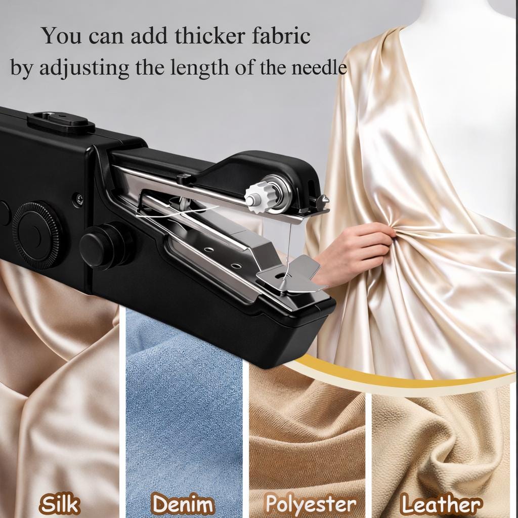 Handheld Sewing Machine | Portable Mini Stitcher For Quick Fabric Repairs