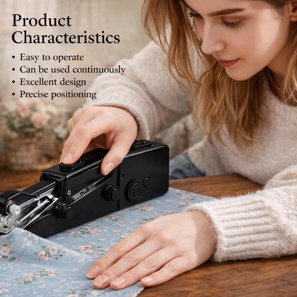 Handheld Sewing Machine | Portable Mini Stitcher For Quick Fabric Repairs