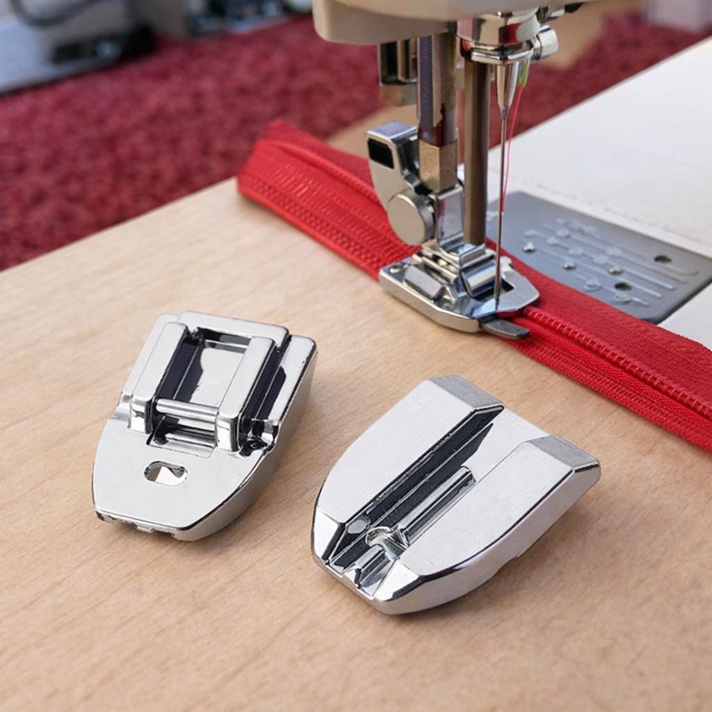 Invisible Zipper Presser Foot | Low Shank Snap-On Sewing Machine Attachment