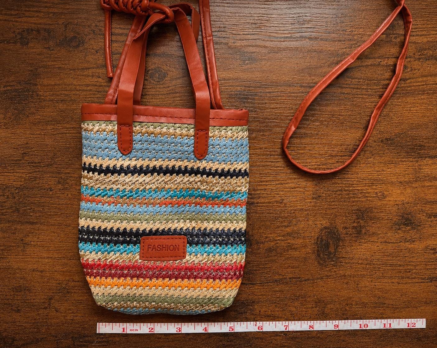 Boho Woven Crossbody Bag | Colorful Summer Purse