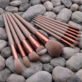 Makeup Brush Set (13 Pc) | Soft Synthetic Brushes With Pouch | Luxury Vanity Beauty Tools