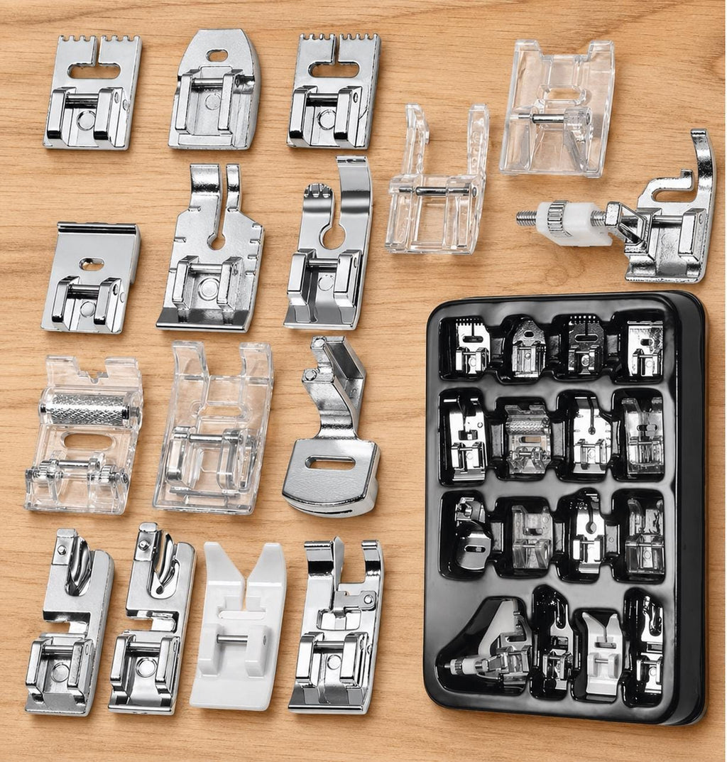 16Pc Low Shank Snap-On Presser Foot Set | Sewing Machine Feet For Brother, Singer & More
