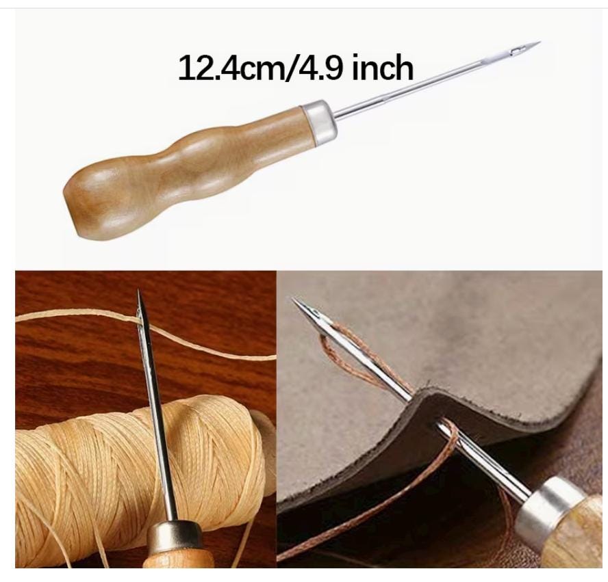 DIY Leather Sewing Kit With Stitching Awl & Repair Tools