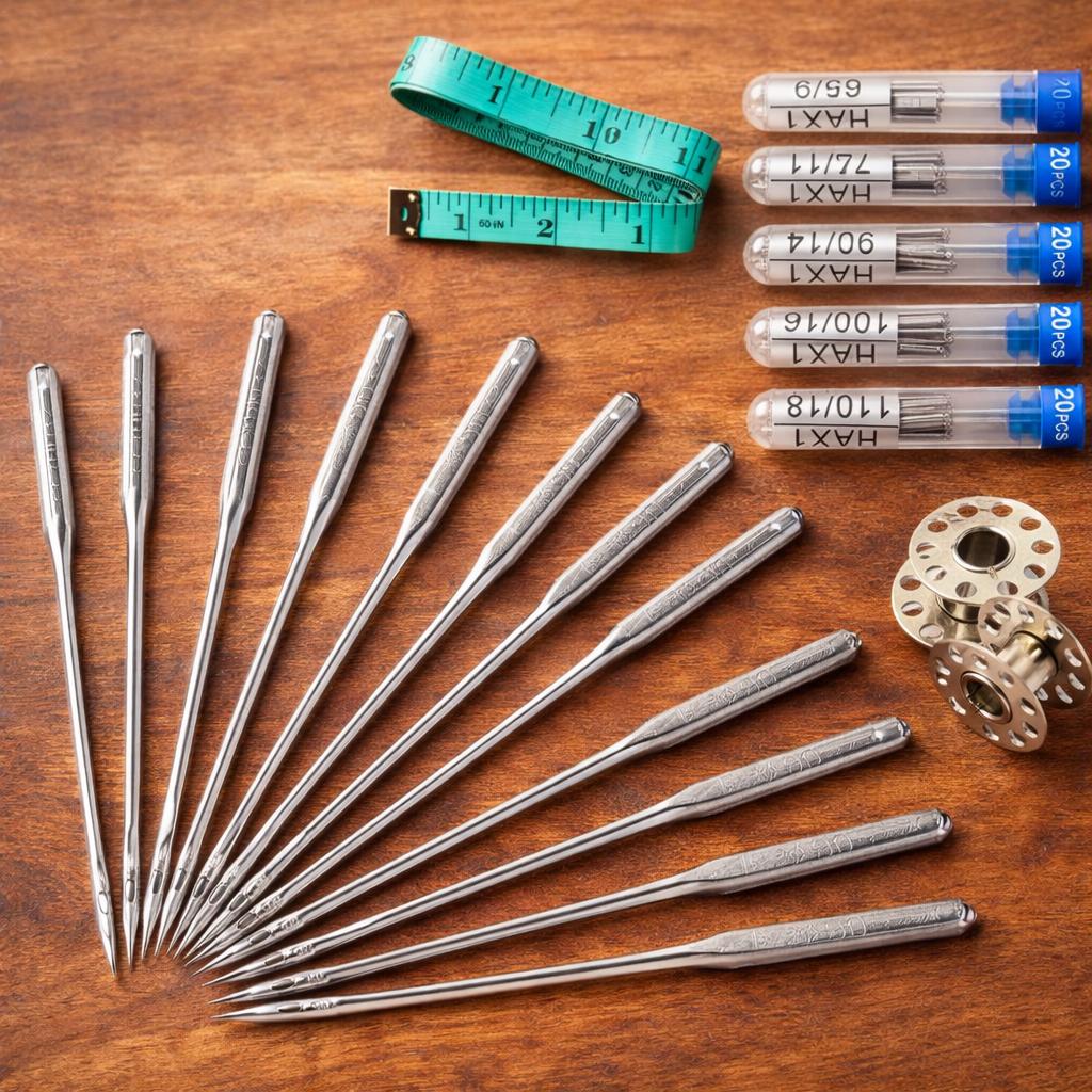 100 Pcs Universal Sewing Needles Set | Multiple Sizes 65/9–110/18 | Home Sewing Supplies