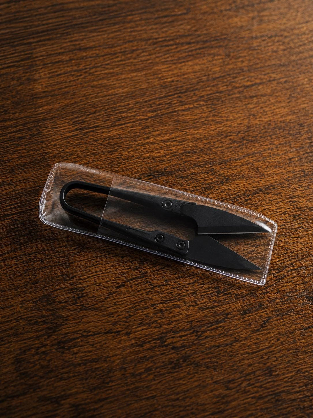 Matte Black U-Shape Embroidery Scissors | Precision Thread Trimming Tool