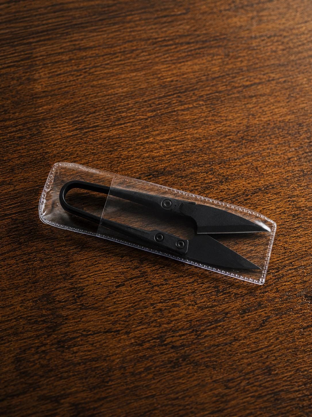 Matte Black U-Shape Embroidery Scissors | Precision Thread Trimming Tool
