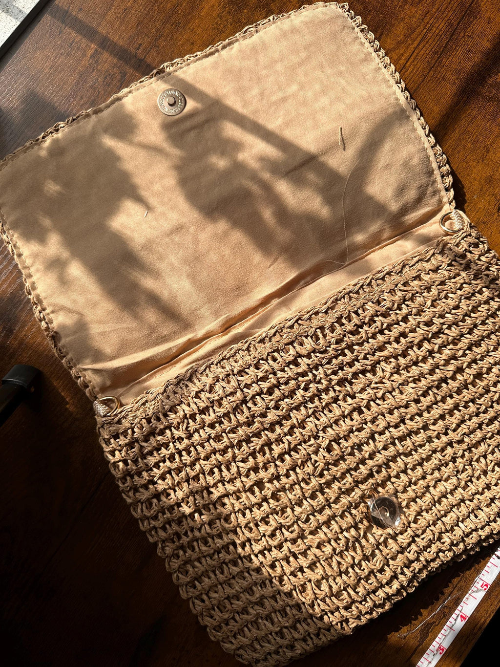 Vintage Granny Square Straw Purse | Colorful Boho Crossbody Bag For Beach & Everyday Use