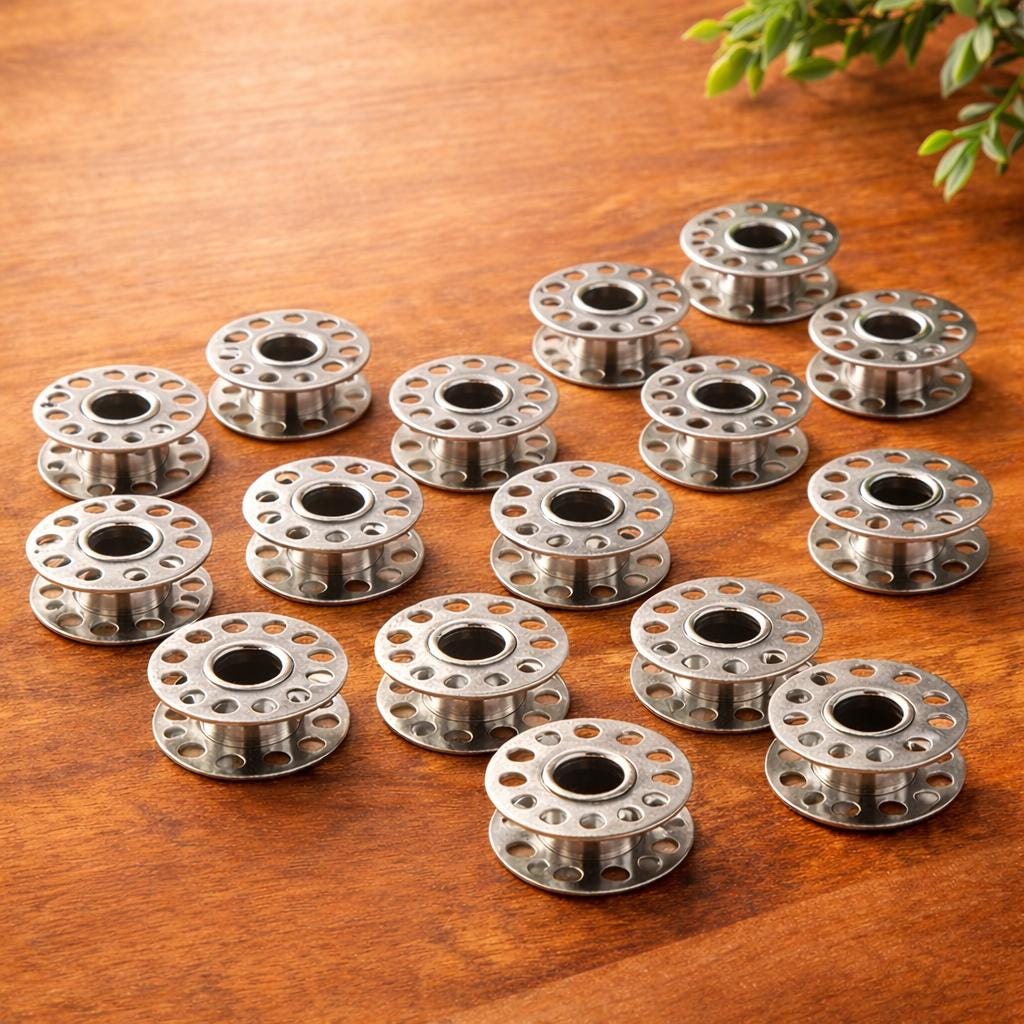 20Pcs Metal Bobbins | Stainless Steel Sewing Machine Bobbins For Brother, Singer & Janome